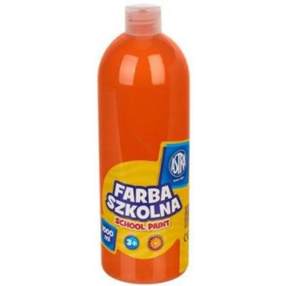 ⁨Farba plakatowa szkolna 1000ml pomarańczowa 301217060 ASTRA⁩ w sklepie Wasserman.eu