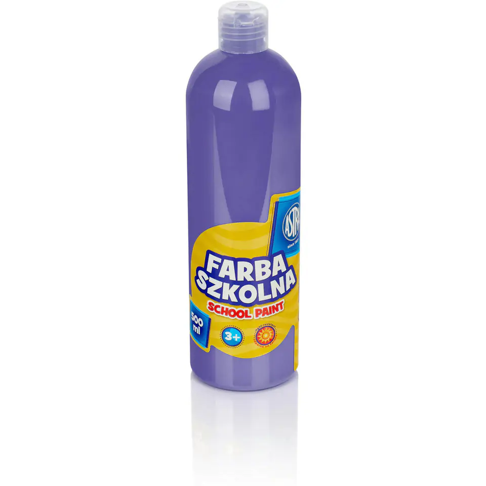 ⁨Farba szkolna Astra 500 ml - fioletowa 301112005 ASTRA⁩ w sklepie Wasserman.eu