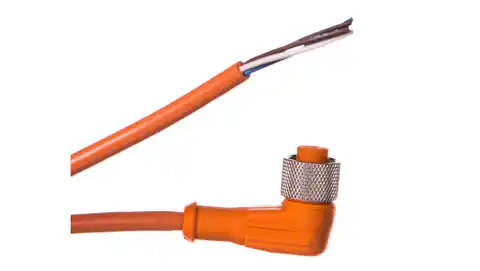 ⁨Przewód ze złączem żeńskim M12 4-pinowe kątowe z kablem 2m DOL-1204-W02M 6009383⁩ w sklepie Wasserman.eu