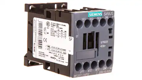 ⁨Power contactor 12A 3P 230V AC 0Z 1R S00 3RT2017-1AP02⁩ at Wasserman.eu