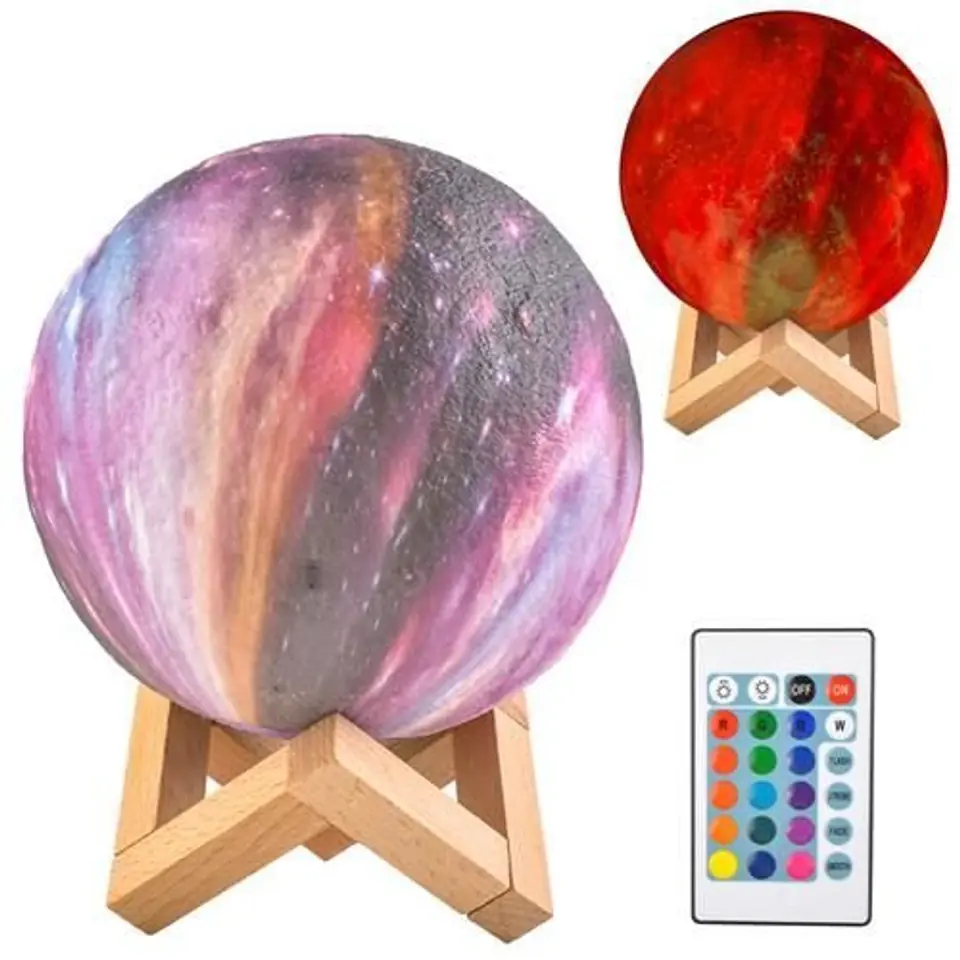 ⁨Lampka nocna księżyc 15cm 16 kolorów⁩ w sklepie Wasserman.eu