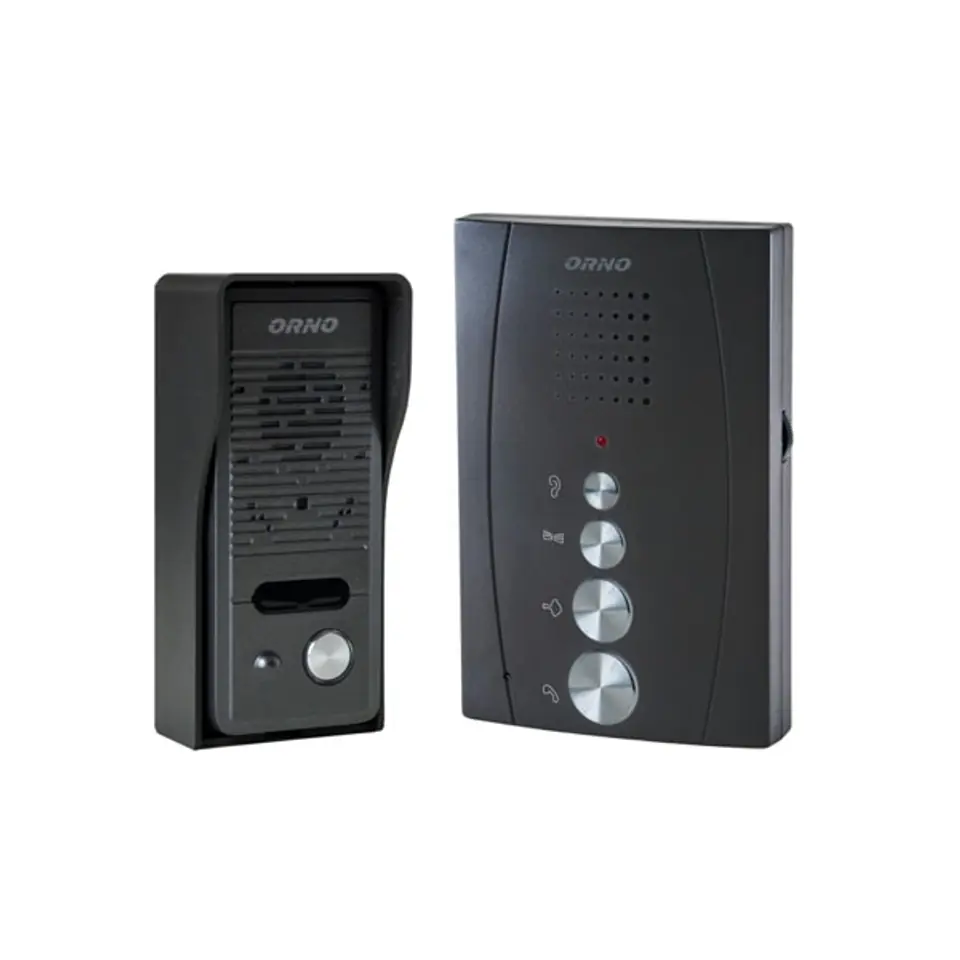 ⁨Single-family intercom set, headphoneless, black ELUVIO⁩ at Wasserman.eu