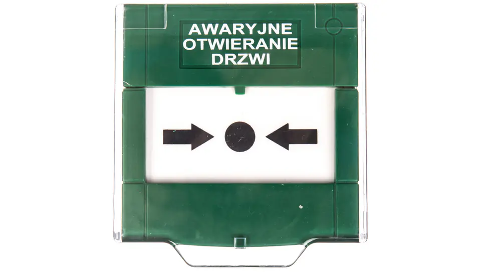 ⁨Emergency surface-mounted exit button 2A/30V DC manual green APWK⁩ at Wasserman.eu