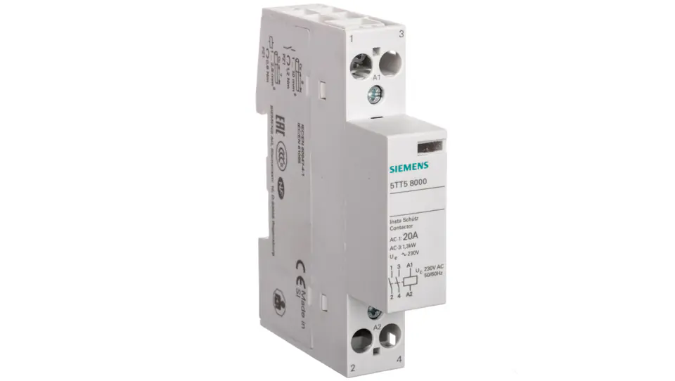 ⁨5TT5 MODULAR CONTACTOR 20A 2Z 1M 230V AC⁩ at Wasserman.eu