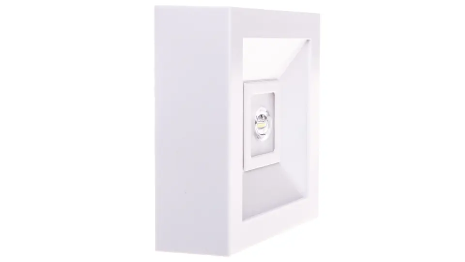 ⁨LED emergency luminaire 3W 1h LOVATO N ECO LED 3W (open option) single-purpose white LVNO/3W/E/1/SE/X/WH⁩ at Wasserman.eu