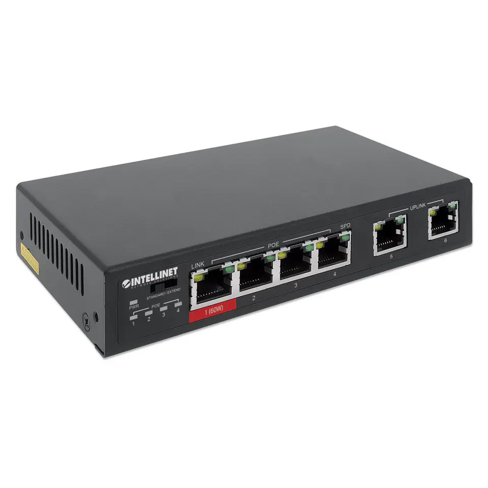 ⁨SWITCH 10/100 6PORT 4POE⁩ w sklepie Wasserman.eu