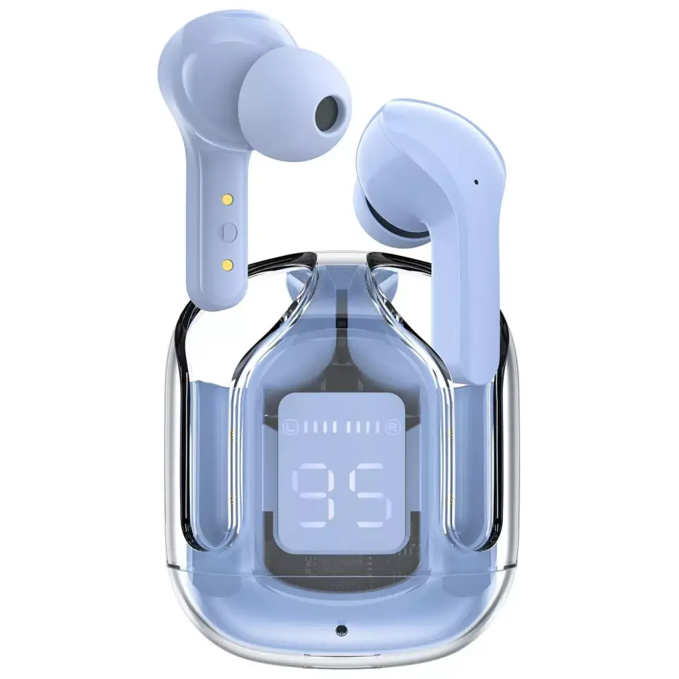 ⁨Słuchawki bezprzewodowe Acefast dokanałowe TWS Bluetooth jasnoniebieski (T6 ice blue)⁩ w sklepie Wasserman.eu