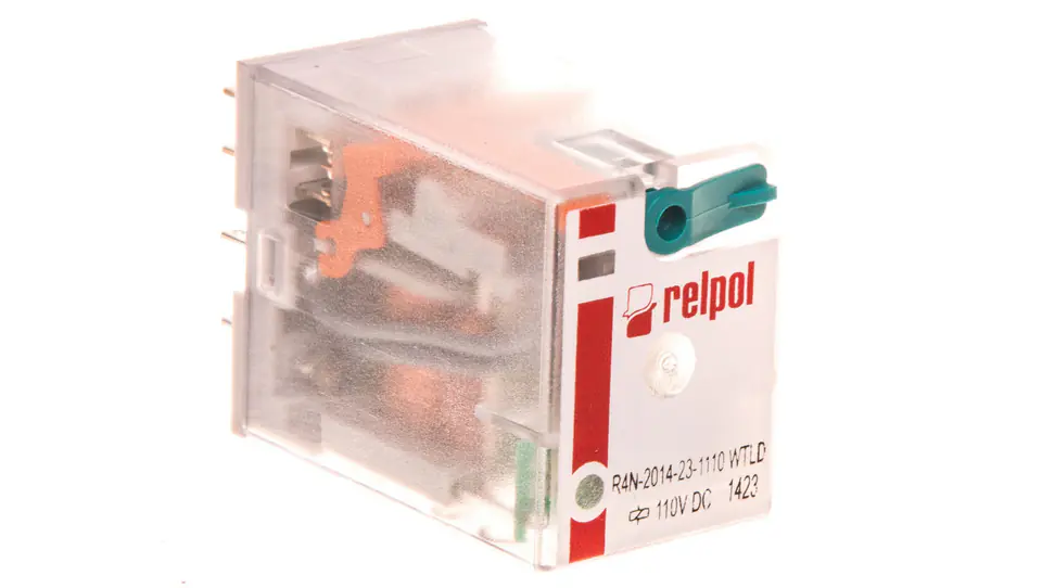 ⁨Industrial Relay 4P 110V DC AgNi R4N-2014-23-1110-WTLD⁩ at Wasserman.eu