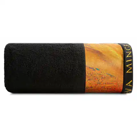 ⁨Ręcznik STELLA 50x90 cm czarny EVA MINGE⁩ w sklepie Wasserman.eu