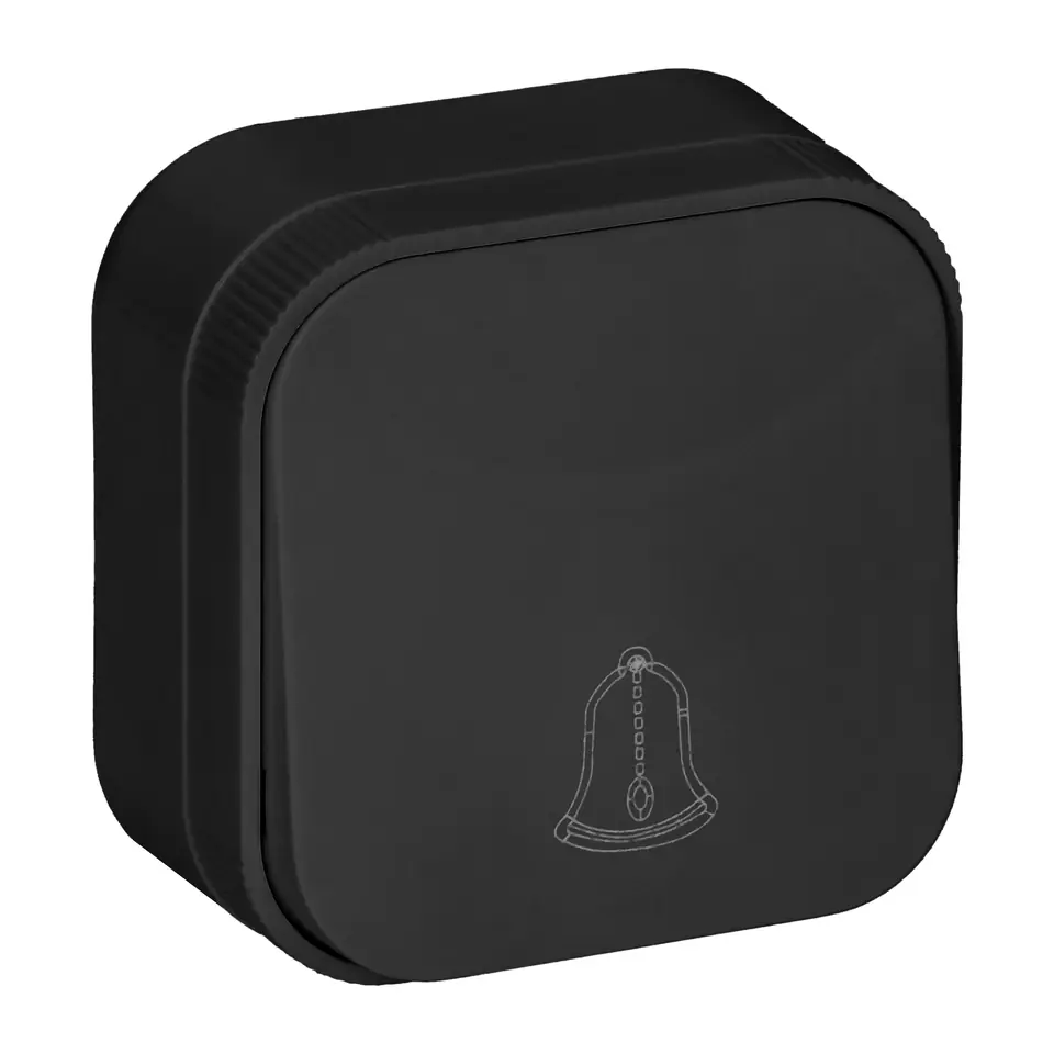 ⁨Przycisk dzwonek N/T ToDo IP20, czarny⁩ w sklepie Wasserman.eu
