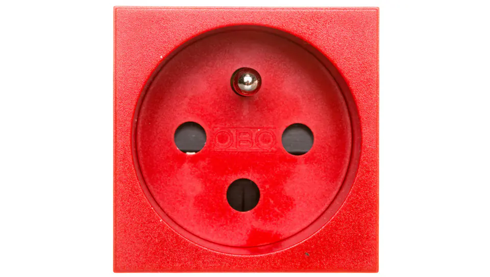 ⁨Power socket M45 single with 16A red STD-F0K SRO1 6120312⁩ at Wasserman.eu