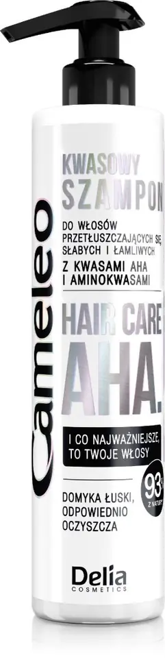 ⁨Delia Cosmetics Cameleo Hair Care AHA Kwasowy Szampon do włosów 250ml⁩ w sklepie Wasserman.eu