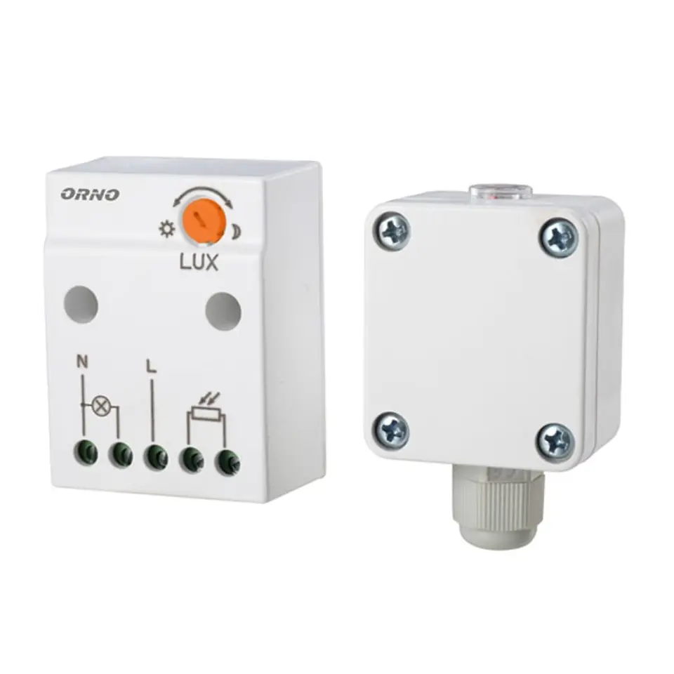 ⁨Twilight sensor with airtight external probe in a can, IP65, 2300W⁩ at Wasserman.eu