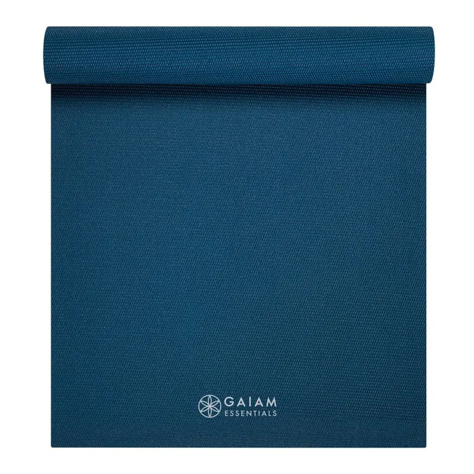 Mata do Jogi Gaiam Essentials 6 mm z pskiem Navy (kolor Granatowy) w sklepie Wasserman.eu