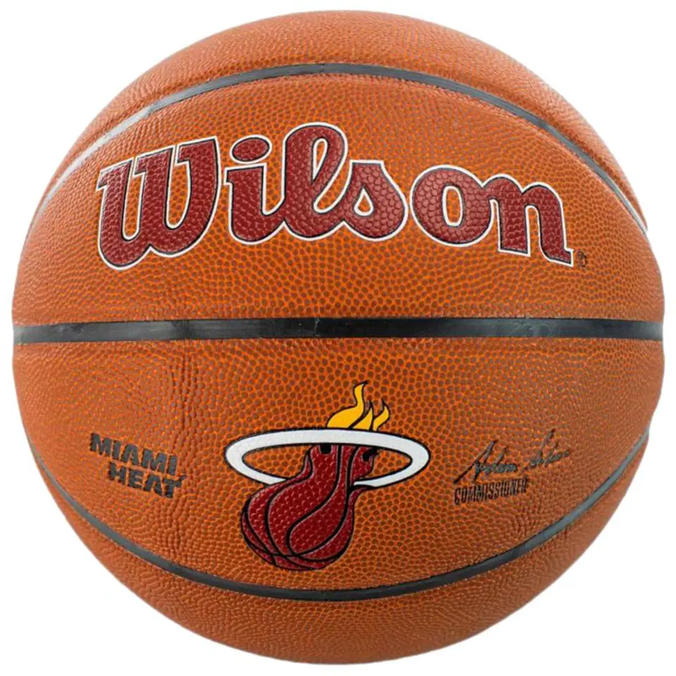 ⁨Piłka Wilson Team Alliance Miami Heat Ball (kolor Brązowy, rozmiar 7)⁩ w sklepie Wasserman.eu