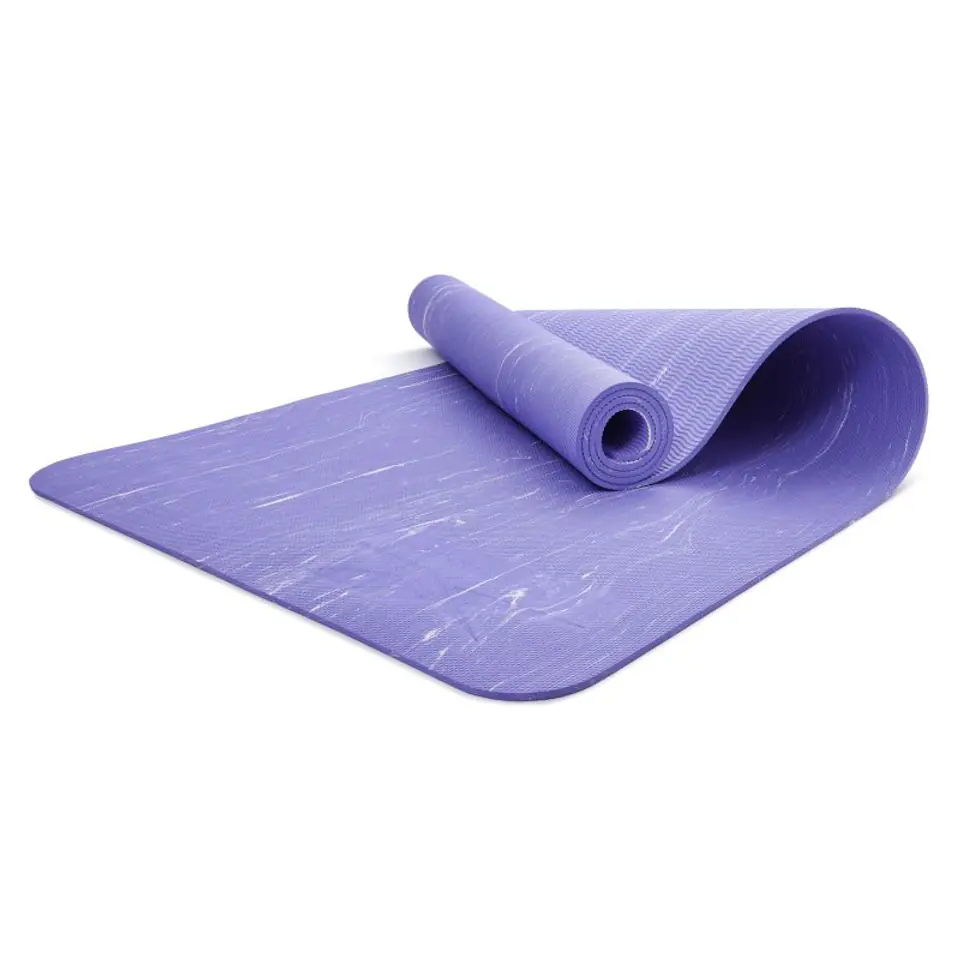 Mata do jogi Reebok z TPE 5 MM RAYG-11045PL (kolor Fioletowy) w sklepie Wasserman.eu