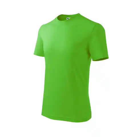 ⁨Koszulka Malfini Basic Jr (kolor Zielony, rozmiar 122 cm/6 lat)⁩ w sklepie Wasserman.eu