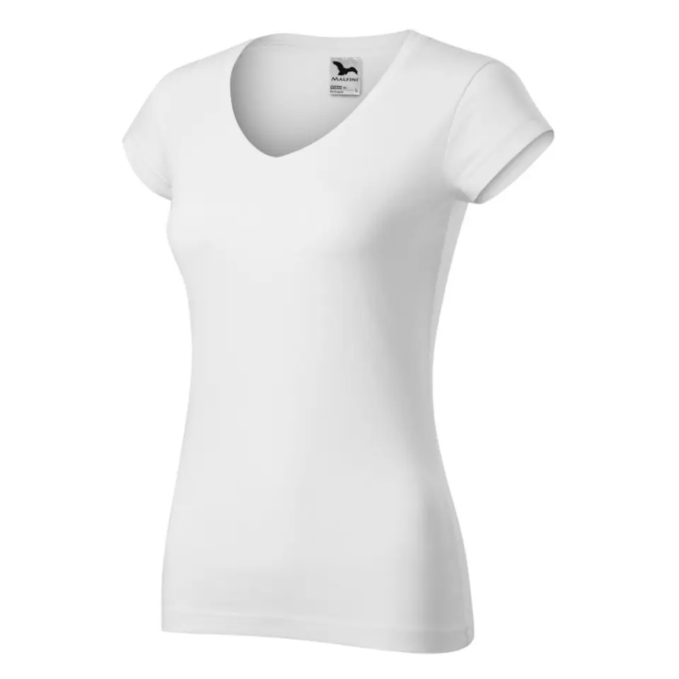 ⁨Koszulka Malfini Fit V-neck W (kolor Biały, rozmiar 2XL)⁩ w sklepie Wasserman.eu