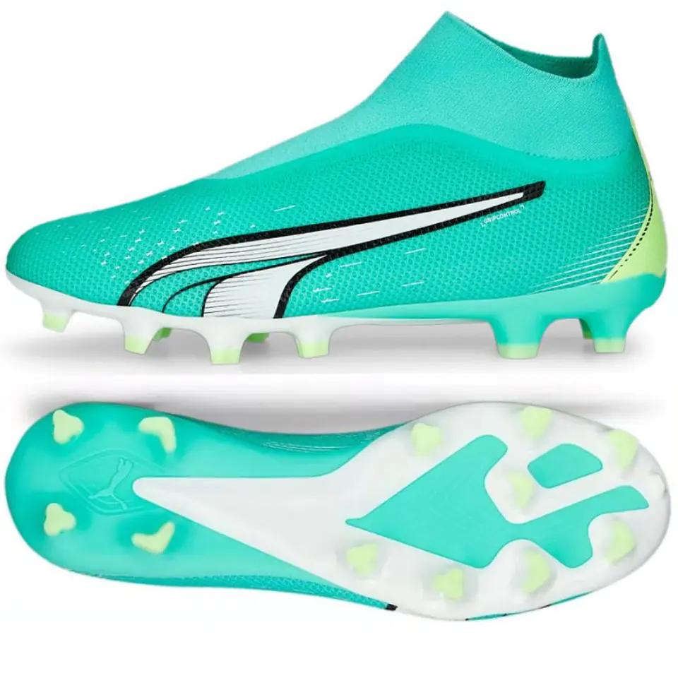 ⁨Buty Puma Ultra Match LL FG/AG M 107243 (kolor Zielony, rozmiar 42)⁩ w sklepie Wasserman.eu