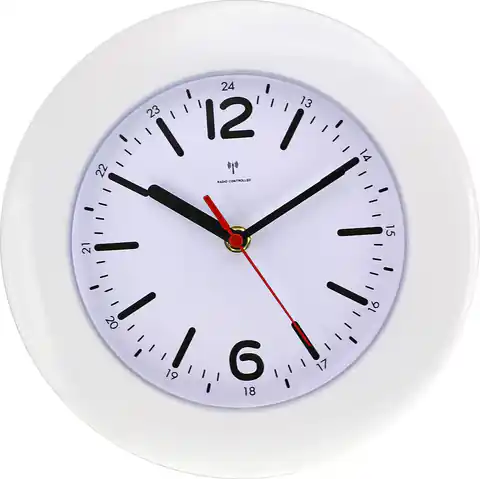 ⁨Zegar ścienny MPM Quality E01 biały⁩ w sklepie Wasserman.eu