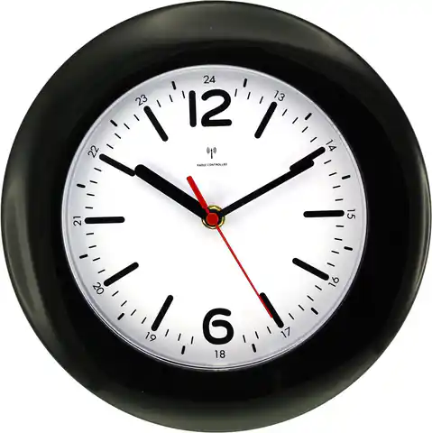 ⁨Zegar ścienny MPM Quality E01 czarny⁩ w sklepie Wasserman.eu