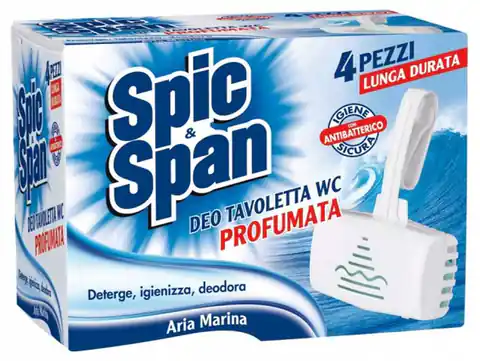 ⁨Spic & Span Deo Aria Marina Kostka WC 4 szt.⁩ w sklepie Wasserman.eu
