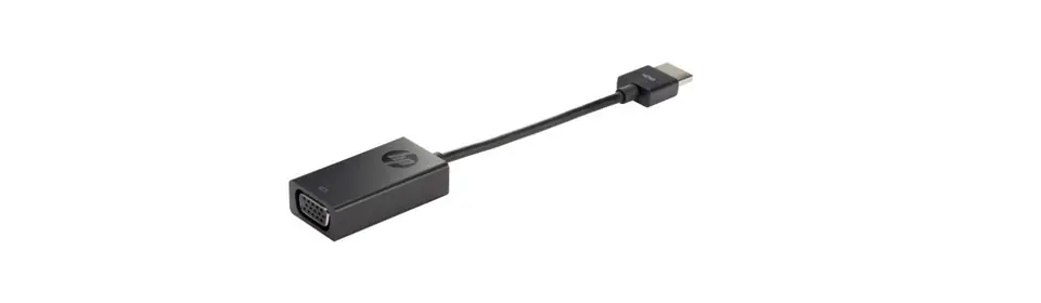 ⁨Adapter HDMI męski do VGA żeński HP (czarny)⁩ w sklepie Wasserman.eu