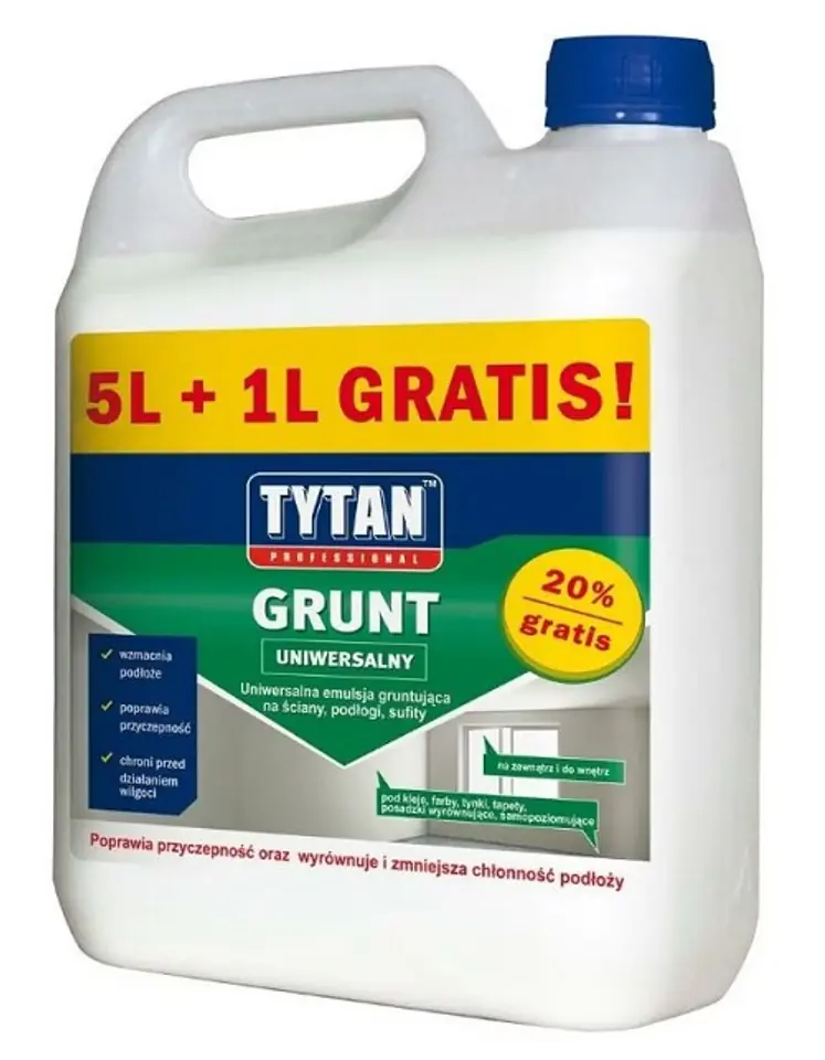 ⁨GRUNT TYTAN 6L-EMULSJA GRUNTUJĄCA⁩ w sklepie Wasserman.eu