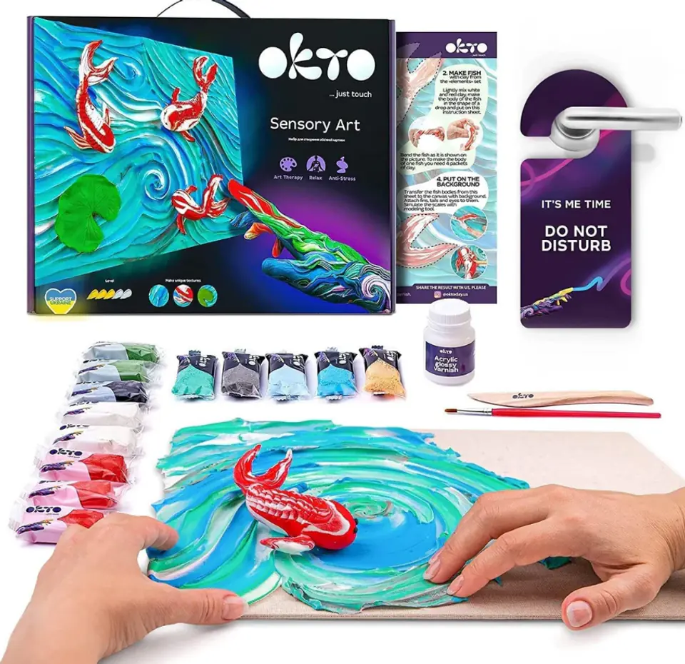 ⁨Creative Kit Creating Masterpieces with Kio Carps / Carps with Kio 30x40cm 10002⁩ at Wasserman.eu