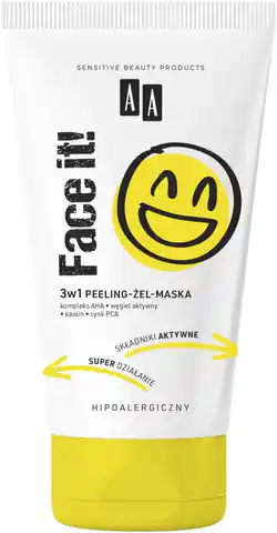 ⁨AA Face It! Peeling - Maska - Żel 3w1 150ml⁩ w sklepie Wasserman.eu