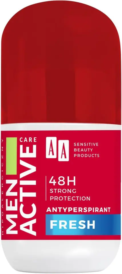 AA Men Active Care Dezodorant antyperspirant roll-on Fresh 50ml w sklepie Wasserman.eu