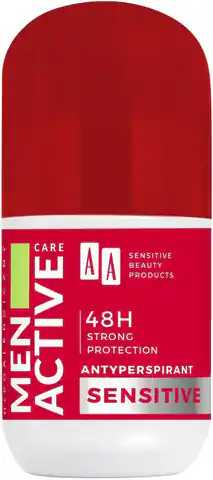 ⁨AA Men Active Care Dezodorant antyperspirant roll-on Sensitive 50ml⁩ w sklepie Wasserman.eu