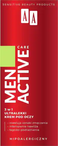 ⁨AA Men Active Care Ultralekki Krem pod oczy 3w1 15ml⁩ w sklepie Wasserman.eu