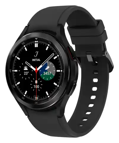 ⁨Samsung Galaxy Watch4 Classic 3.56 cm (1.4") OLED 46 mm Digital 450 x 450 pixels Touchscreen 4G Black Wi-Fi GPS (satellite)⁩ at Wasserman.eu