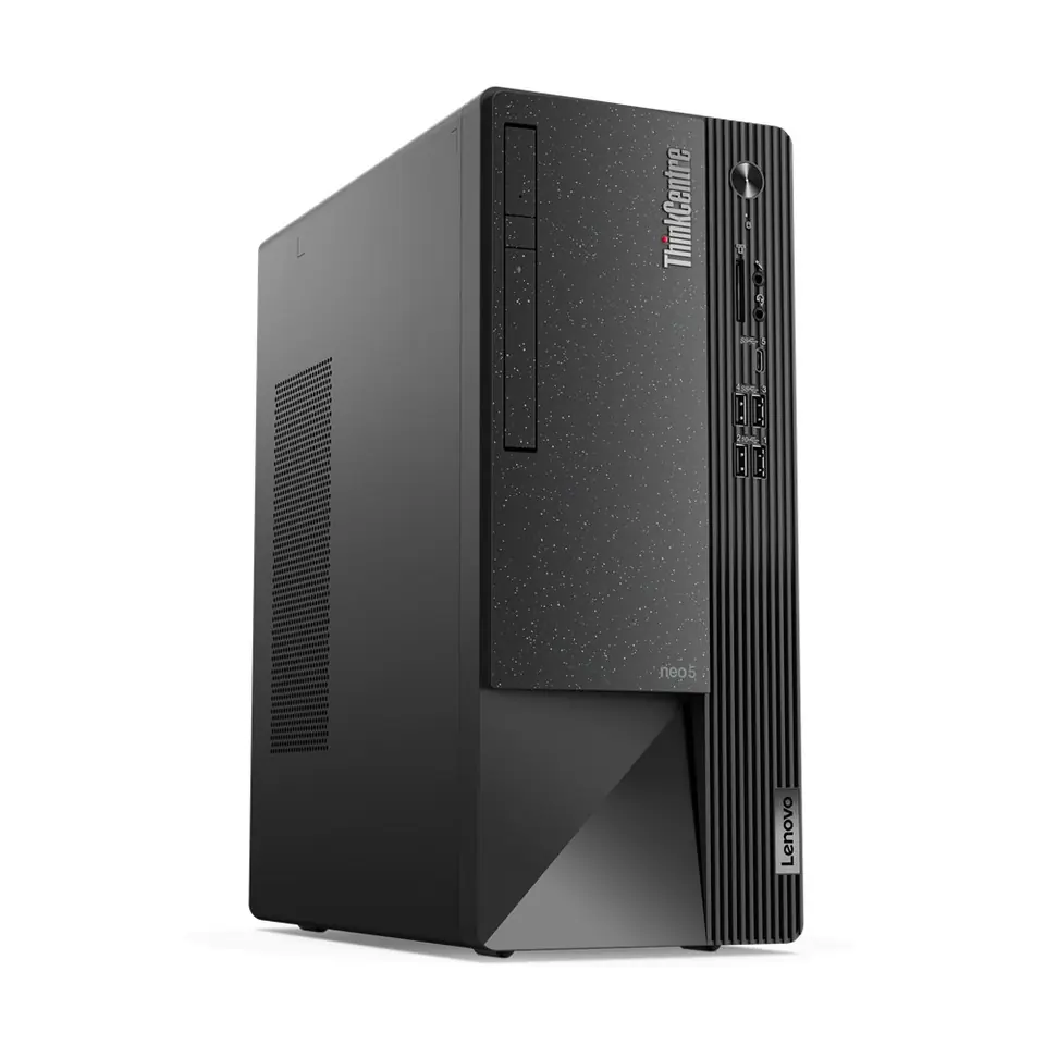 ⁨Lenovo ThinkCentre neo 50t Intel® Core™ i7 i7-12700 8 GB DDR4-SDRAM 512 GB SSD Windows 11 Pro Tower PC Black, Grey⁩ at Wasserman.eu