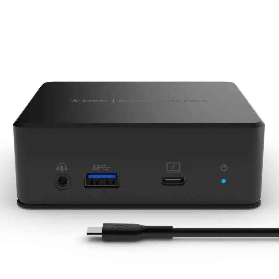 ⁨Belkin USB-C Dual Display Docking Station USB 3.2 Gen 1 (3.1 Gen 1) Type-C Black⁩ at Wasserman.eu