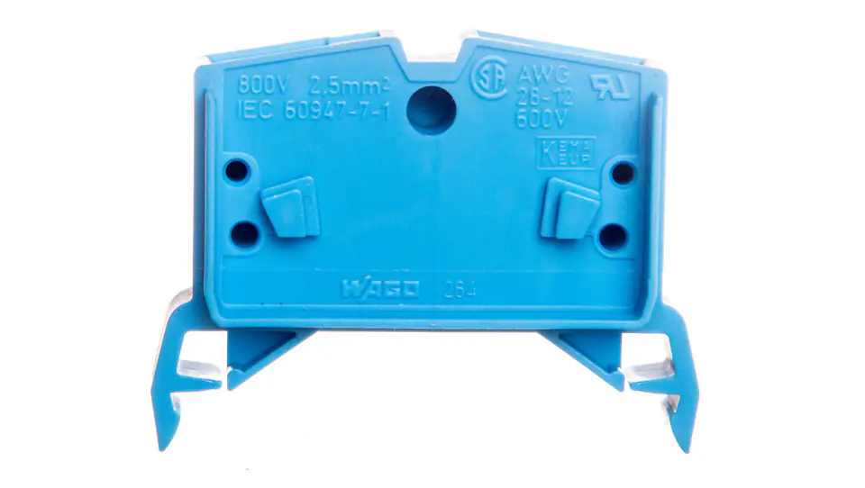 ⁨2-wire connector 2,5mm2 blue 264-714⁩ at Wasserman.eu