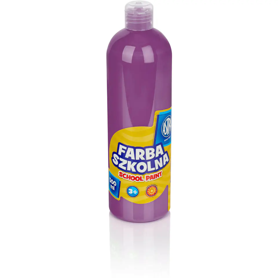 ⁨Farba plakatowa szkolna 500ml śliwkowa 301112012 ASTRA⁩ w sklepie Wasserman.eu