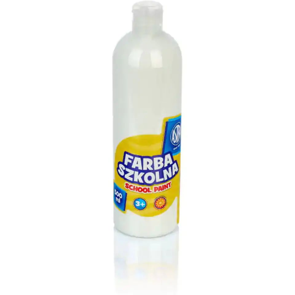 ⁨Farba plakatowa szkolna 500ml biała 83410904 ASTRA⁩ w sklepie Wasserman.eu