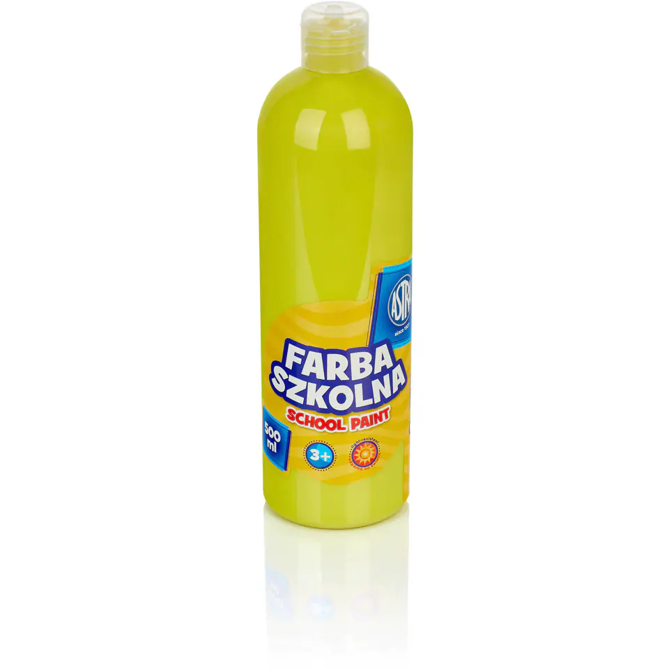 ⁨Farba szkolna Astra 500 ml - cytrynowa 301109002 ASTRA⁩ w sklepie Wasserman.eu