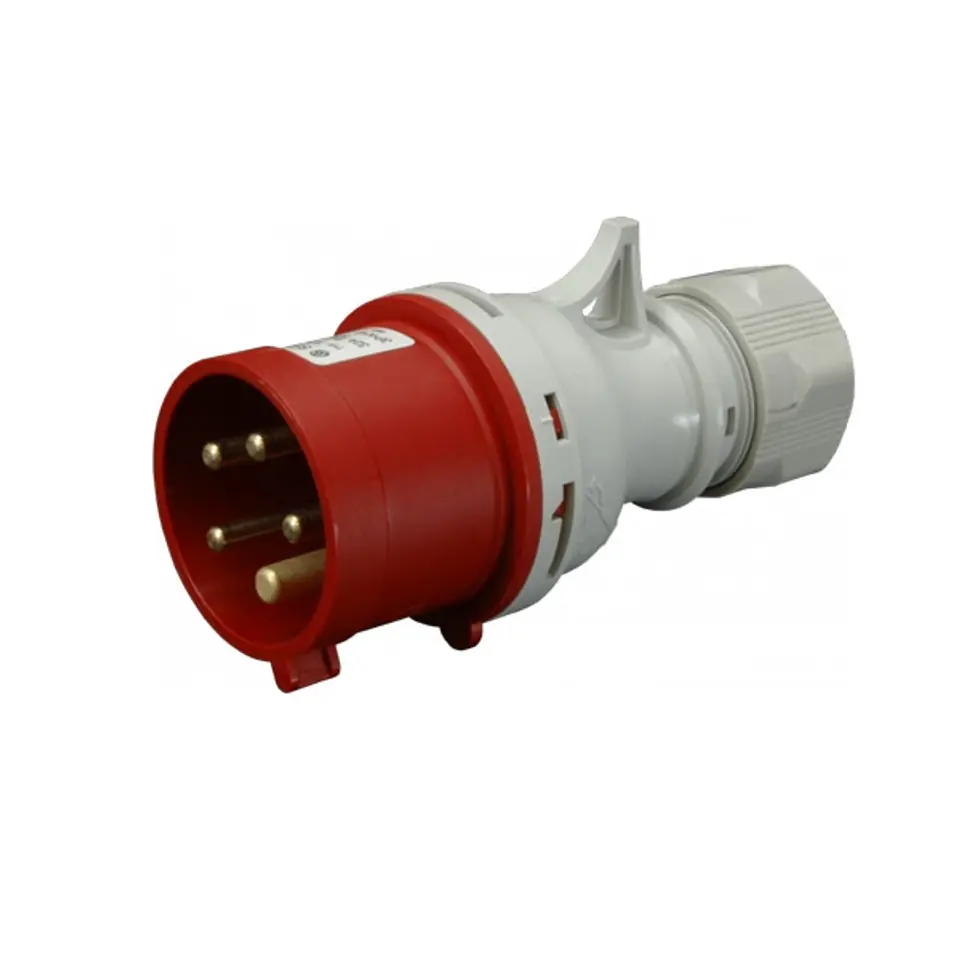 ⁨Power plug with phase change 32A/5P, IP44⁩ at Wasserman.eu