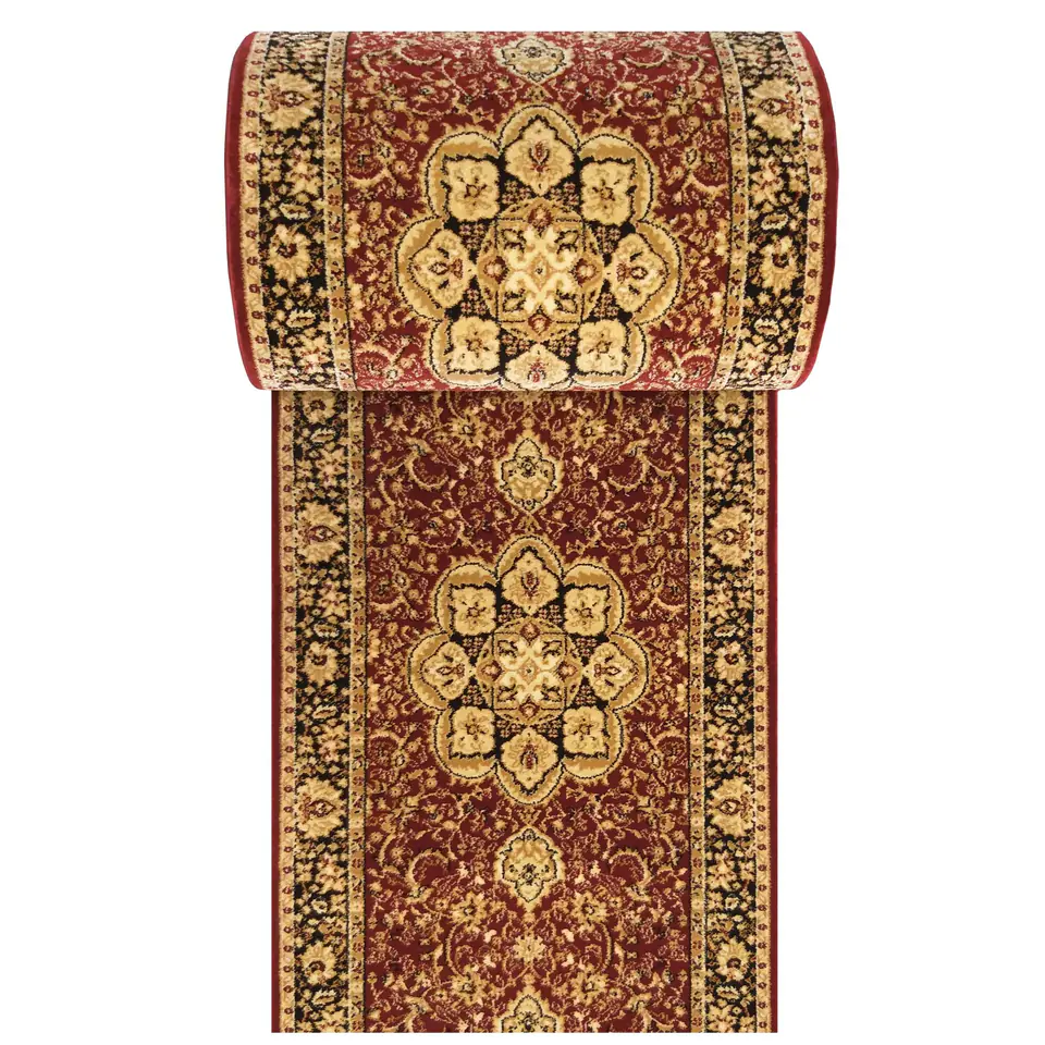⁨Chodnik Exclusive 03 - czerwony - 60 - 120cm : Kolor - czerwony, Szerokość - 60 cm⁩ w sklepie Wasserman.eu