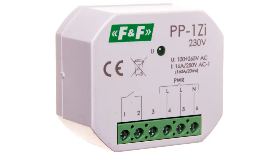 ⁨Przekaźnik elektromagnetyczny 1Z 16A 230V AC PP-1Zi-230V⁩ w sklepie Wasserman.eu