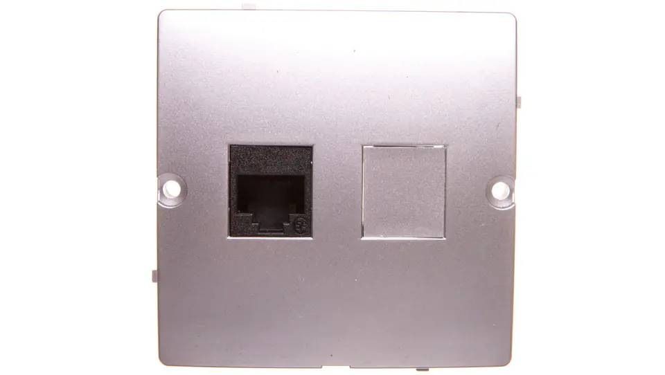 ⁨Simon Basic Computer socket RJ45 cat. 5e silver matt BMF51.02/43⁩ at Wasserman.eu