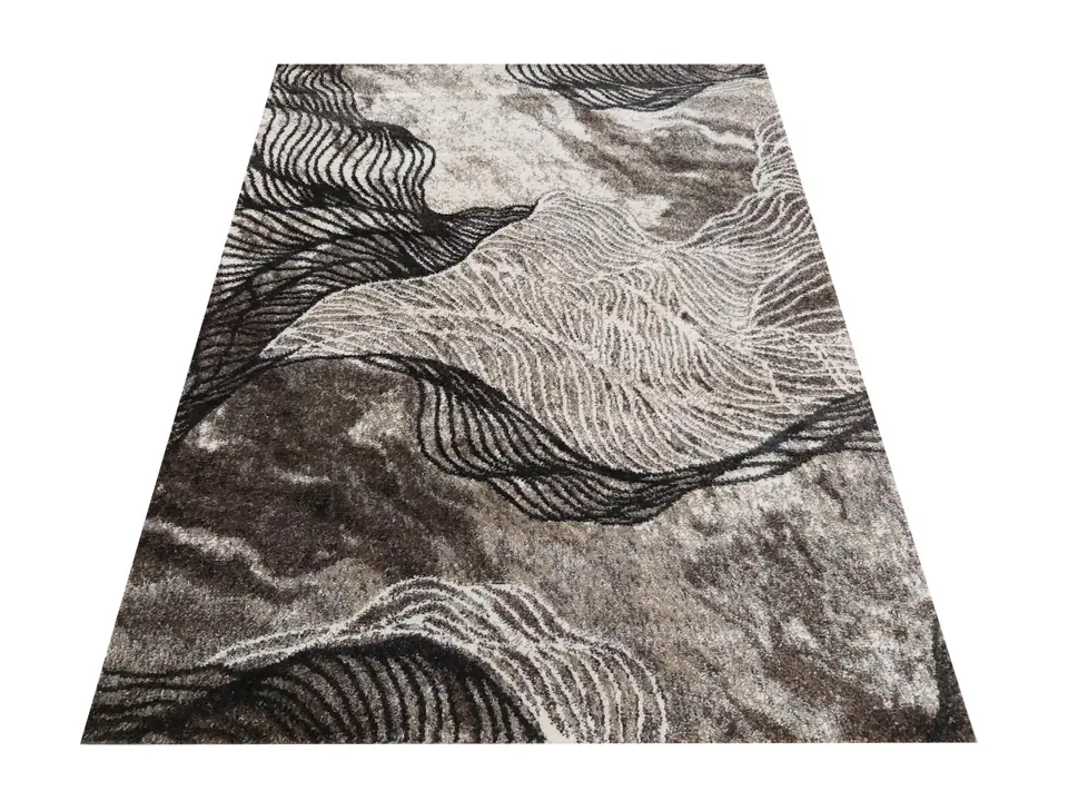 ⁨Dywan Nowoczesny Panamero 11 - Brązowy : Kolor - brązowy, Rozmiar - 60 x 100 cm⁩ w sklepie Wasserman.eu