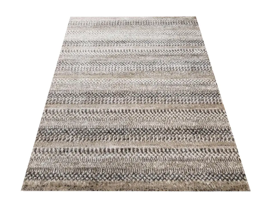 ⁨Dywan Nowoczesny Panamero 12 - Beżowy : Kolor - beżowy, Rozmiar - 60 x 100 cm⁩ w sklepie Wasserman.eu