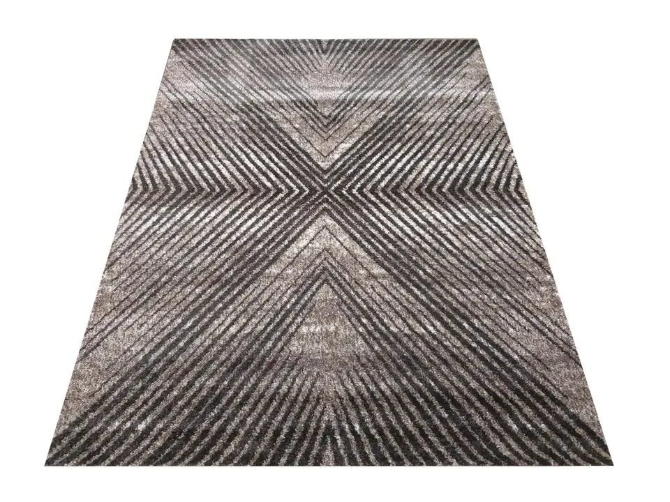 ⁨Dywan Nowoczesny Panamero 14 - Brązowy : Kolor - brązowy, Rozmiar - 60 x 100 cm⁩ w sklepie Wasserman.eu