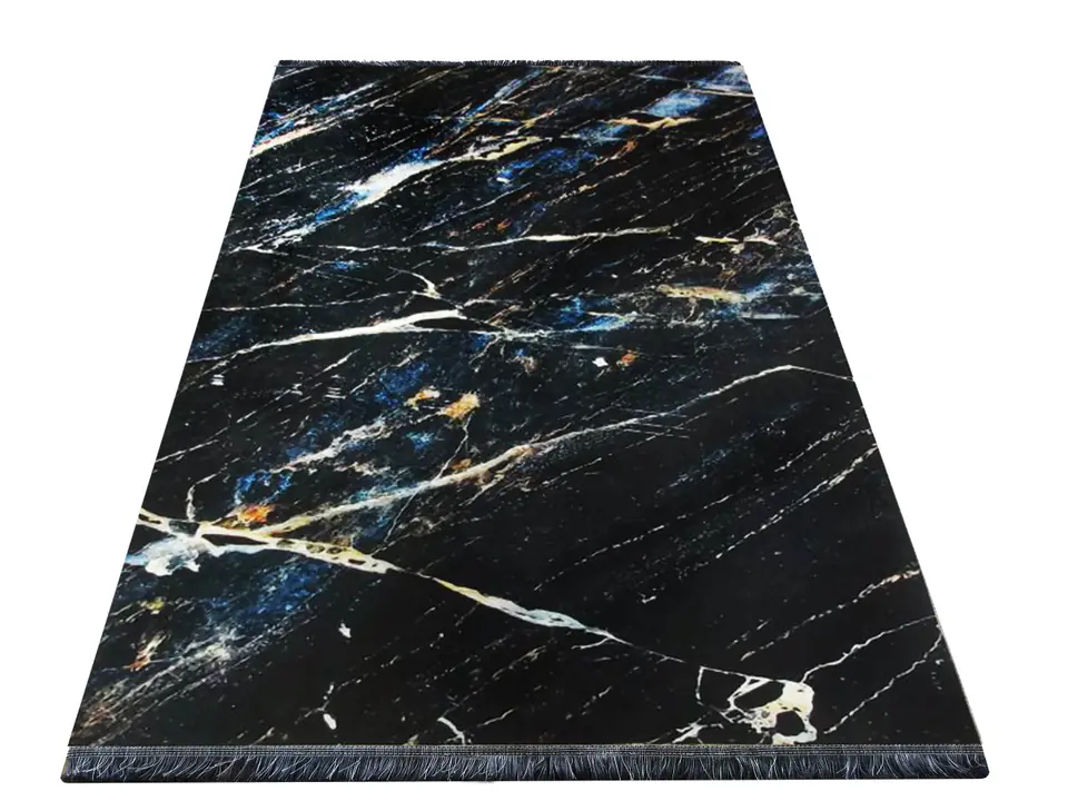 ⁨Dywan BLACK and GOLD 02 : Kolor - czarny, Rozmiar - 160 x 220 cm⁩ w sklepie Wasserman.eu