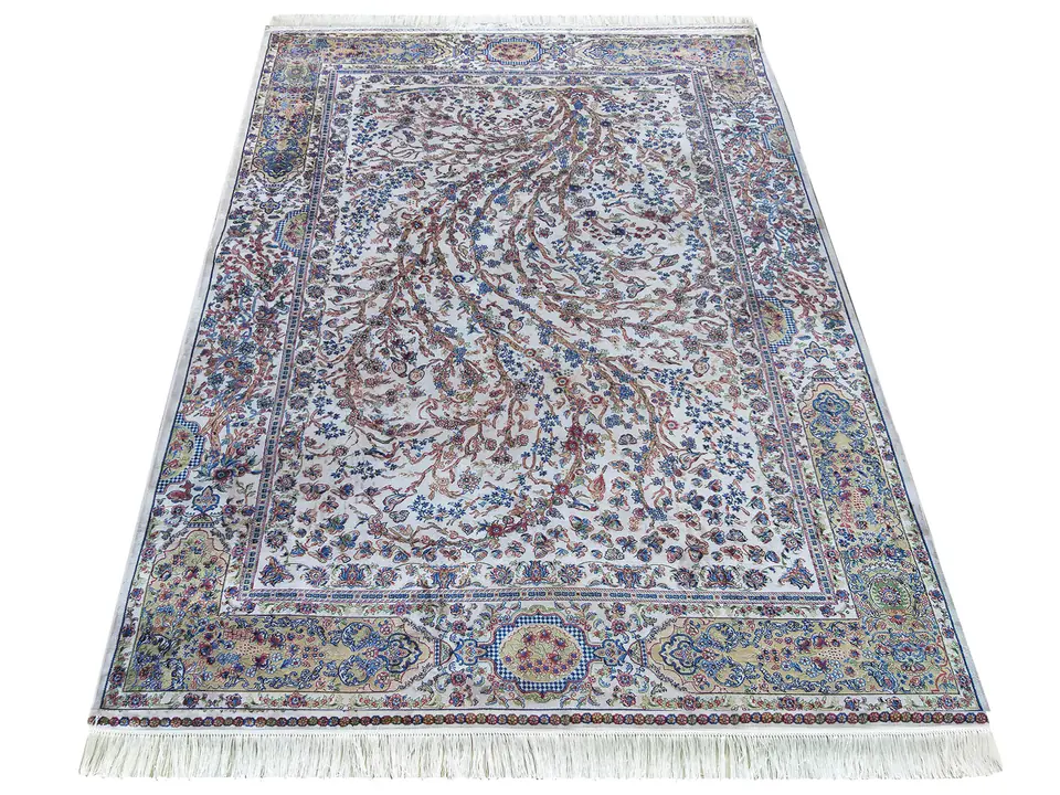 ⁨Dywan Ekskluzywny Qum Silk 11 Cream : Rozmiar - 200 x 300 cm, Kolor - kremowy⁩ w sklepie Wasserman.eu