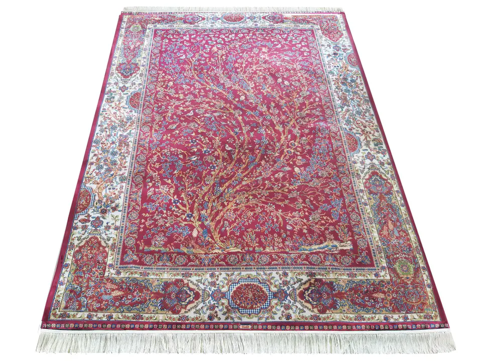 ⁨Dywan Ekskluzywny Qum Silk 11 Red czerwony 200 x 300 cm⁩ w sklepie Wasserman.eu